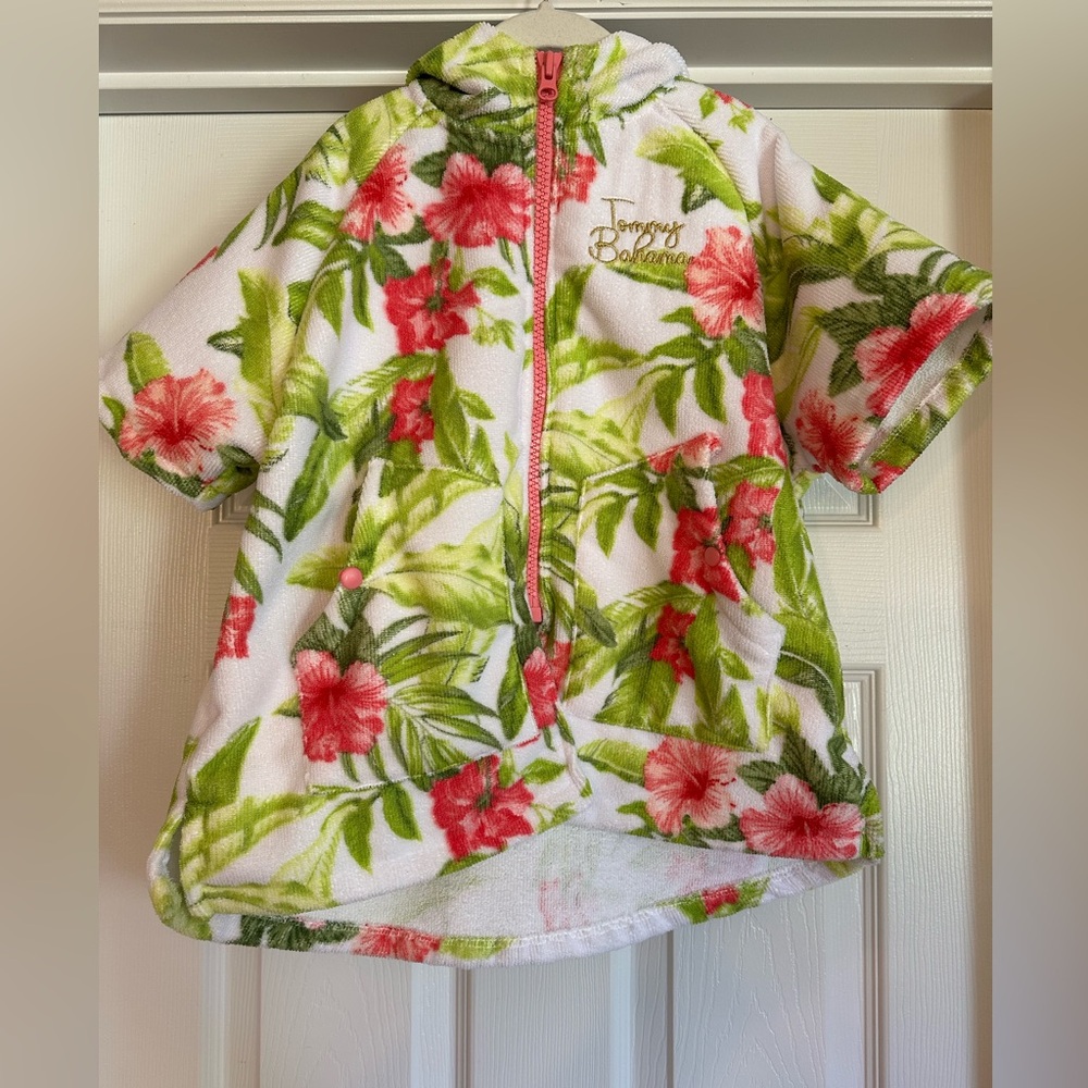 NWOT Tommy Bahama Floral Hooded Swimsuit Cover Up